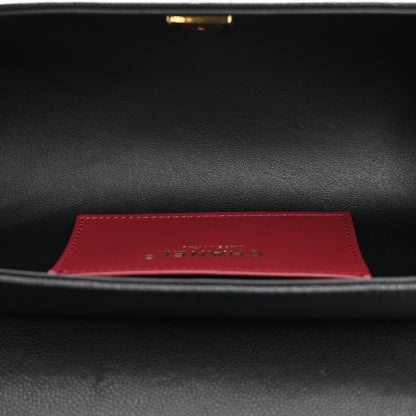 Chanel Shiny Caviar Preppy Coco Small Bowling Bag Black 5 of 10