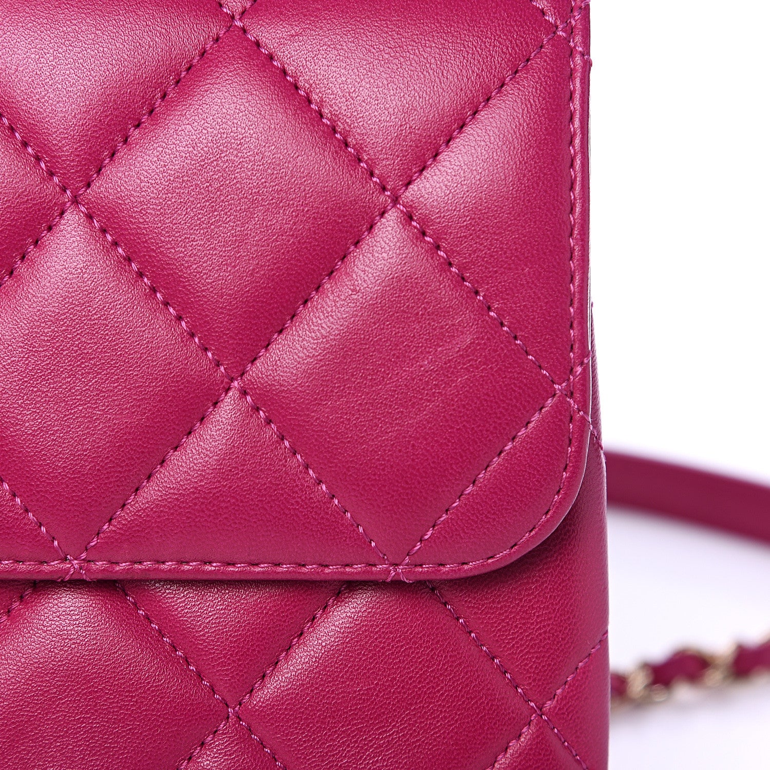 Chanel Lambskin Quilted Small Trendy CC Dual Handle Bag Dark Pink 9 of 15