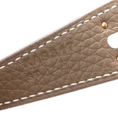 Hermes Taurillon Clemence Lindy 26 Etoupe 7 of 11