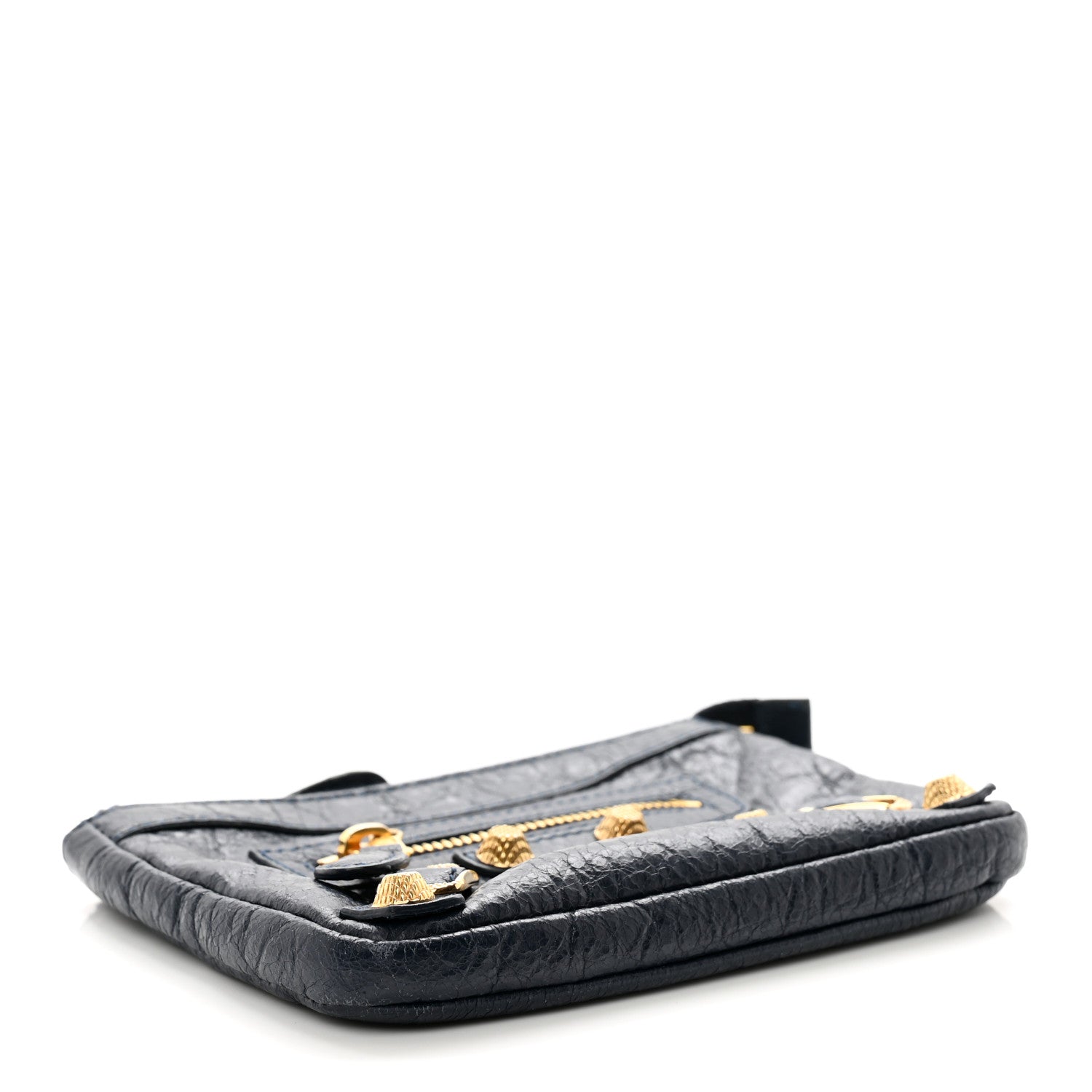 Balenciaga Agneau Giant 12 Gold Hardware M Porte-Monnaie Coin Purse Bleu Obscur 5 of 8