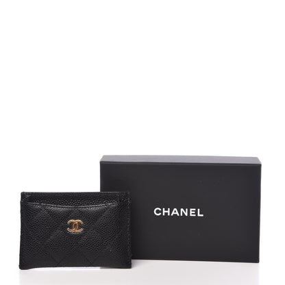 Chanel Caviar Quilted Card Holder Black 10 of 10