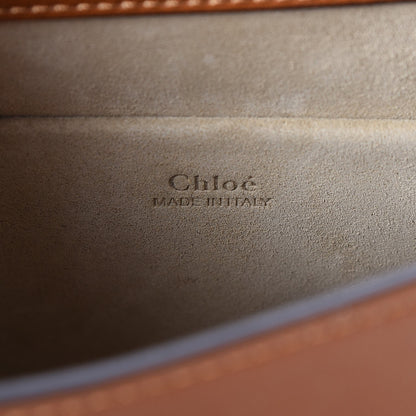 Chloe Calfskin Suede Medium Nile Bracelet Bag Caramel 6 of 7