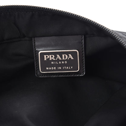 Prada Nylon Small Flat Messenger Bag Black 5 of 7