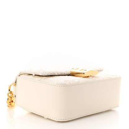 Givenchy Tweed Embroidered Small 4G Woven Chain Crossbody Ivory 3 of 8