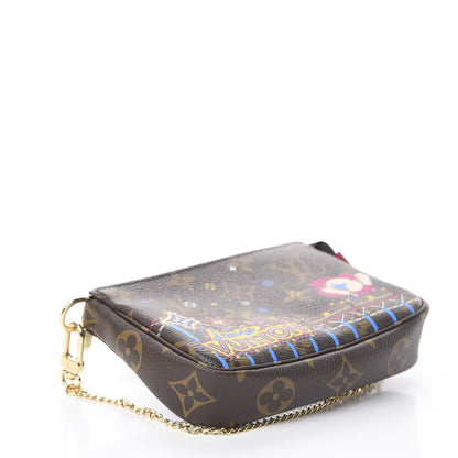 Louis Vuitton Monogram 2020 Christmas Animation Roller Coaster Mini Pochette Accessories Pivoine 3 of 7