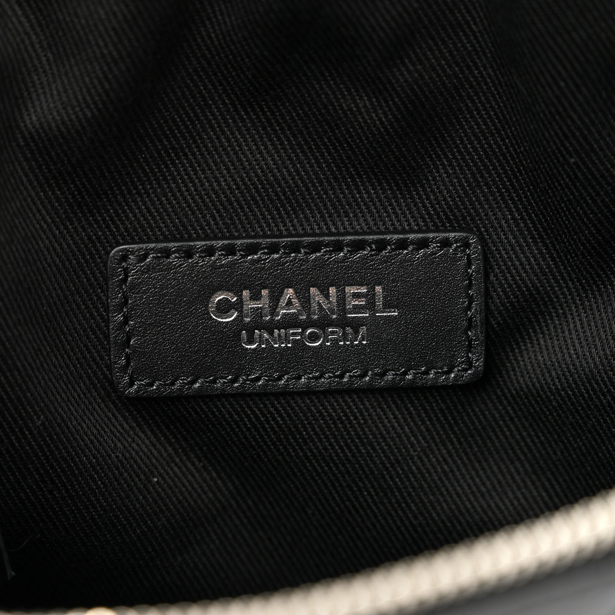 Calfskin Quilted Waist Belt Bag Black