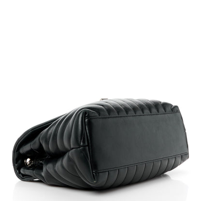 Saint Laurent Calfskin Y Quilted Monogram Medium Loulou Chain Satchel Black 4 of 15