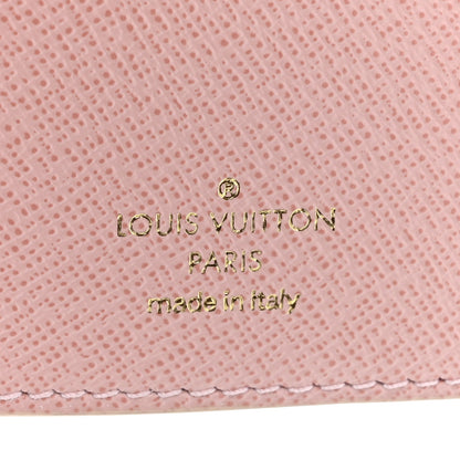 Louis Vuitton Damier Azur Victorine Wallet Rose Ballerine 7 of 9