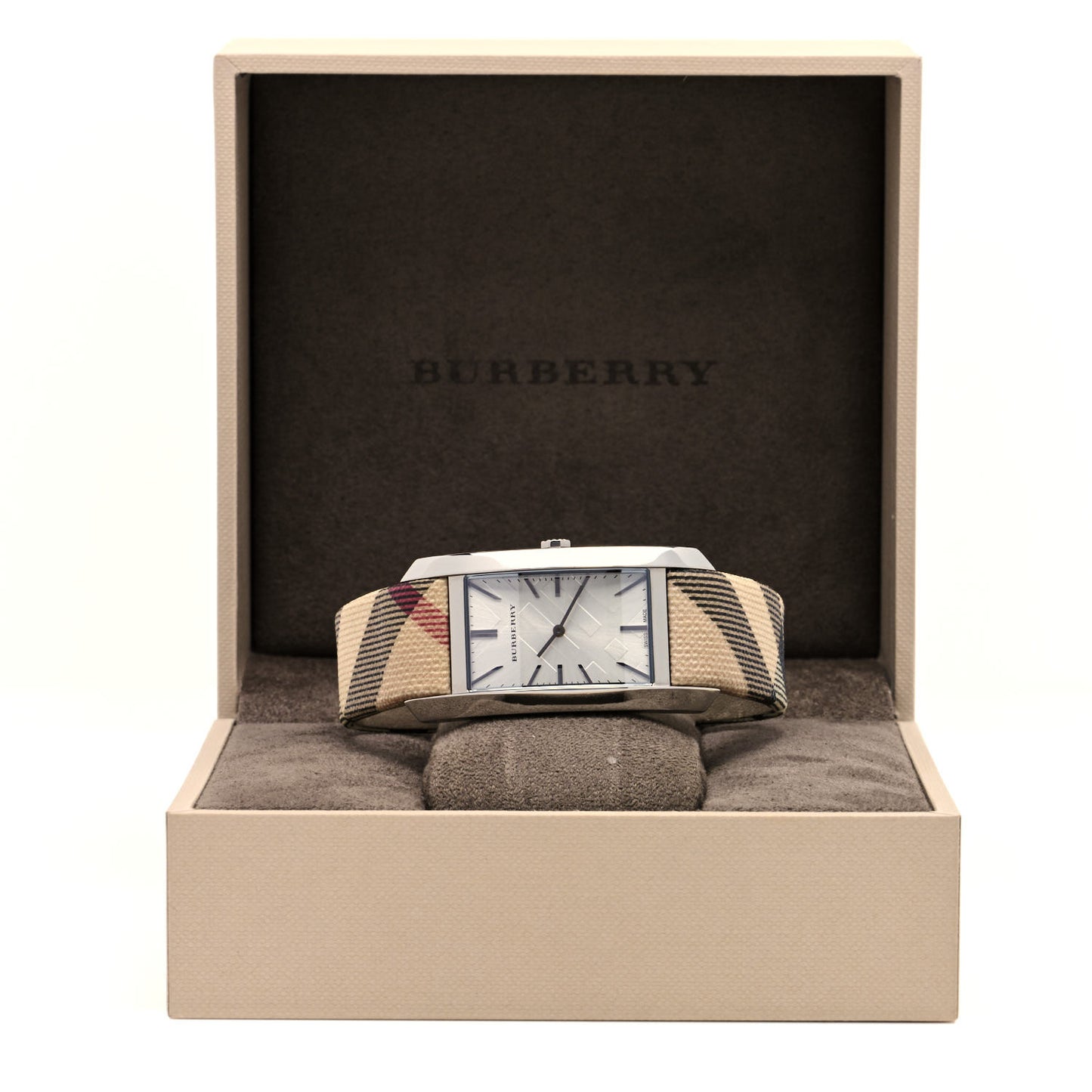Stainless Steel Calfskin 25mm Heritage Nova Check Quartz Watch BU9403
