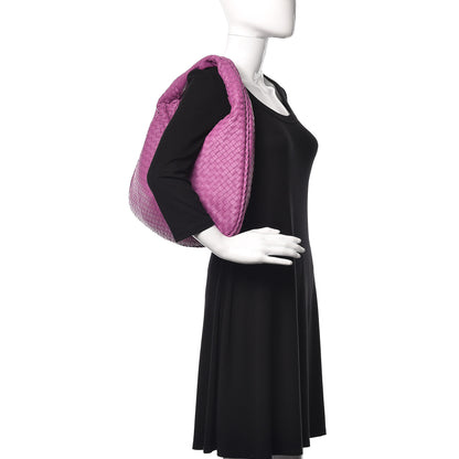 Bottega Veneta Nappa Intrecciato Large Veneta Hobo Peony 2 of 9