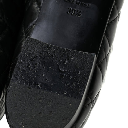 Chanel Aged Calfskin Quilted CC Cap Toe Ballerina Flats 39.5 Black 13 of 13