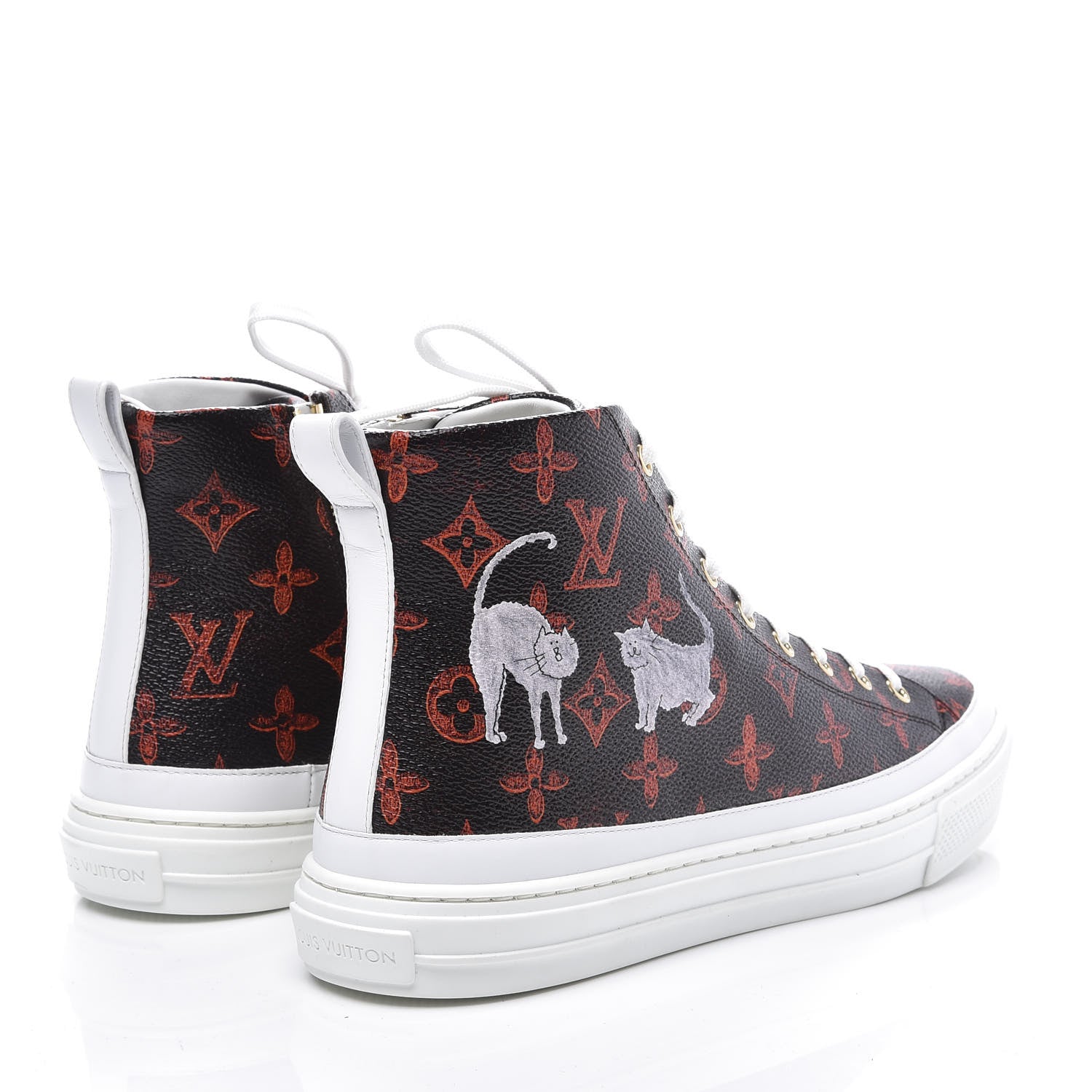 Louis Vuitton Catogram Stellar Sneaker Boots 42 Marron 4 of 10