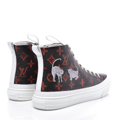 Louis Vuitton Catogram Stellar Sneaker Boots 42 Marron 4 of 10