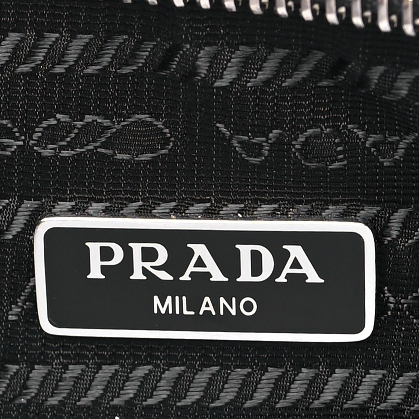 Tessuto Nylon Saffiano Mini Re-Edition 2000 Bag Black