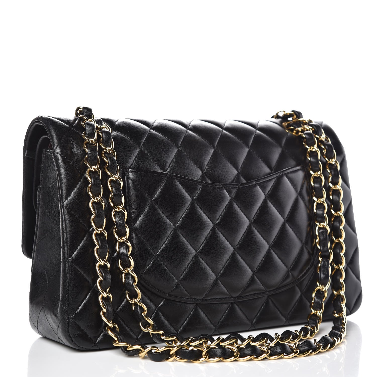 Chanel Lambskin Quilted Medium Double Flap Black 3 of 10