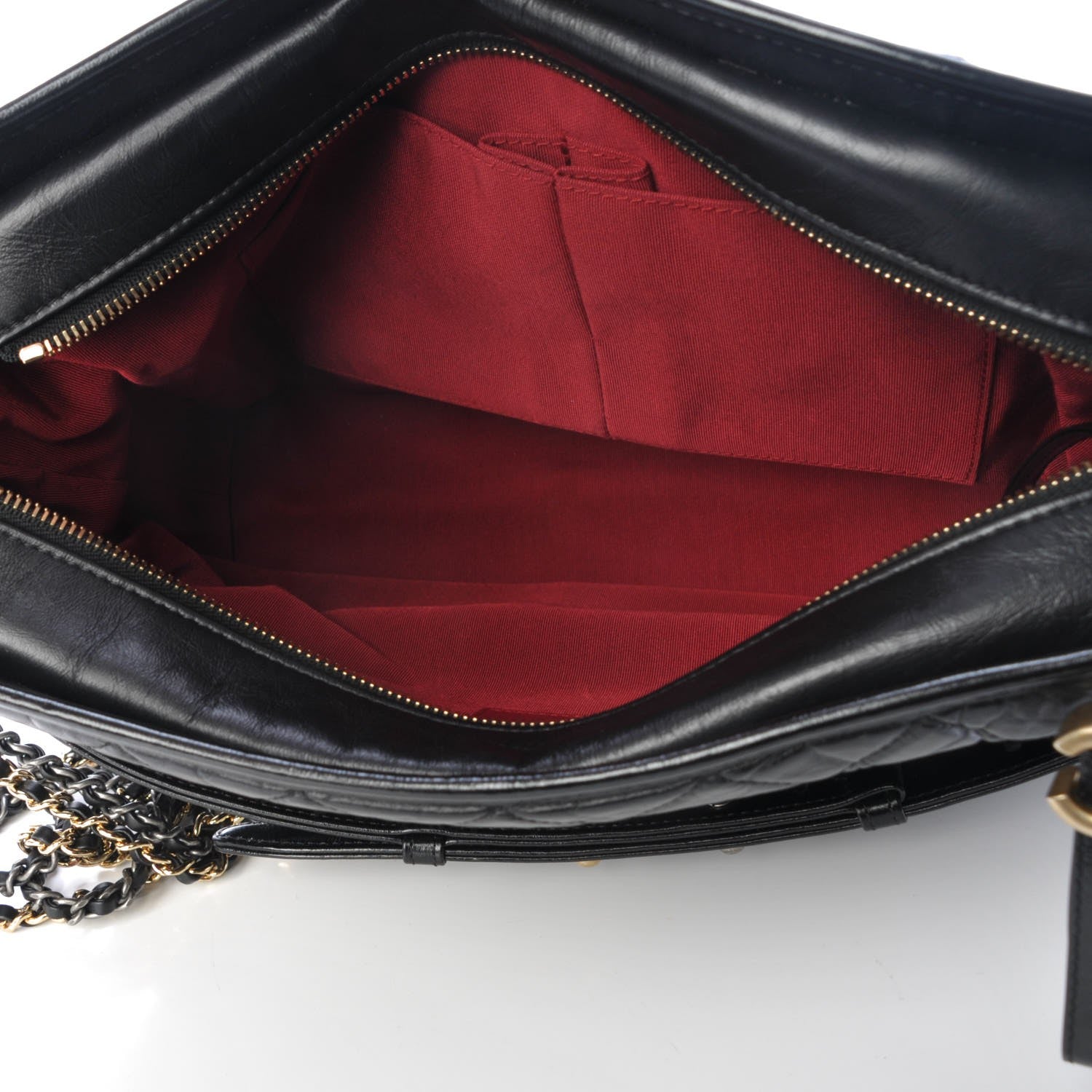 Chanel Aged Calfskin Quilted Large Gabrielle Hobo Black 5 of 8