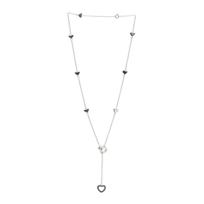 Tiffany Sterling Silver Heart Lariat Necklace 3 of 6