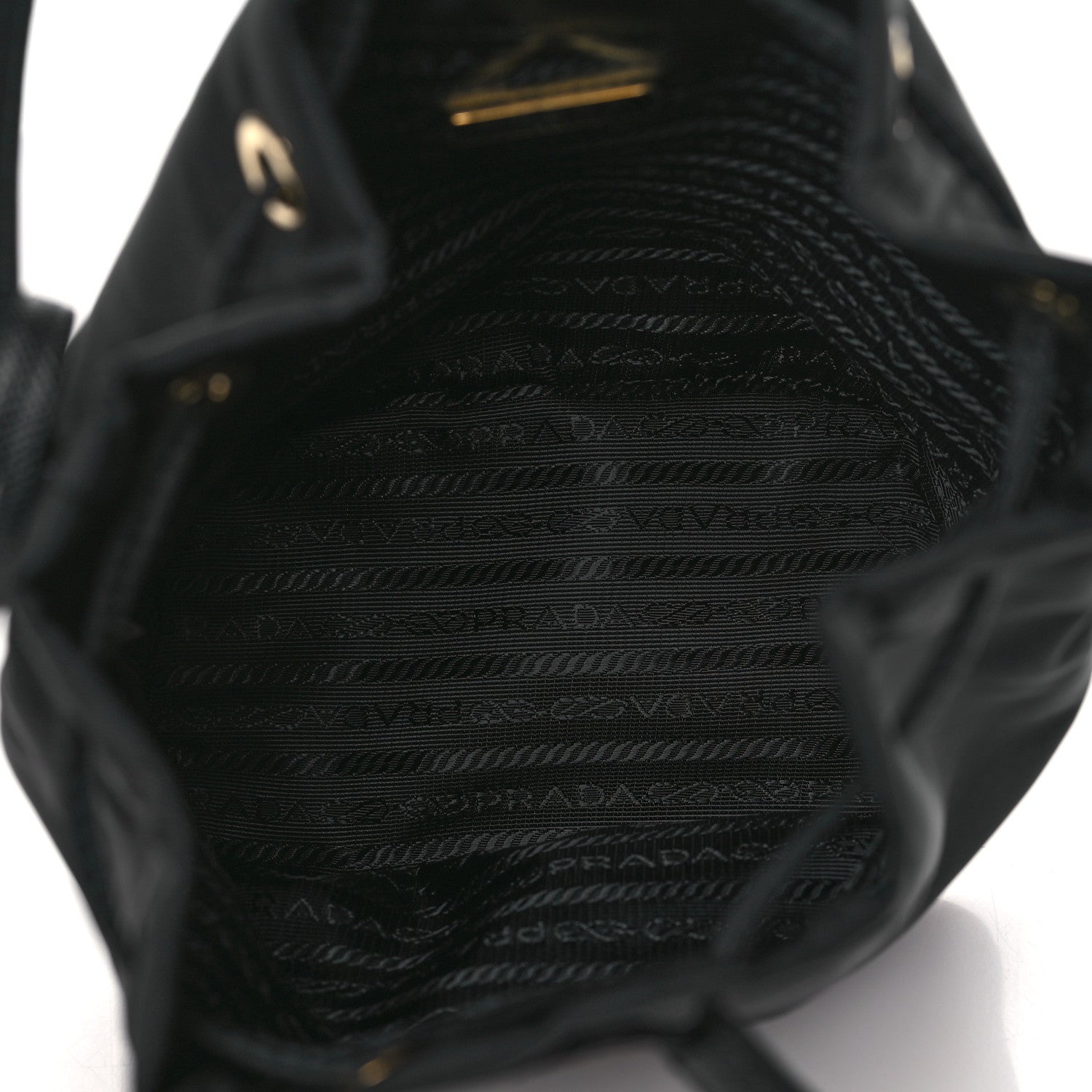 Prada Re-Nylon Saffiano Mini Re-Edition 1978 Bucket Bag Black 5 of 11