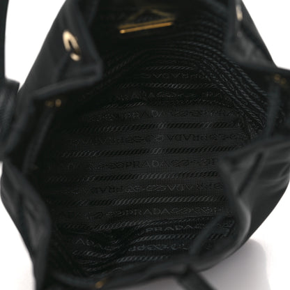 Prada Re-Nylon Saffiano Mini Re-Edition 1978 Bucket Bag Black 5 of 11