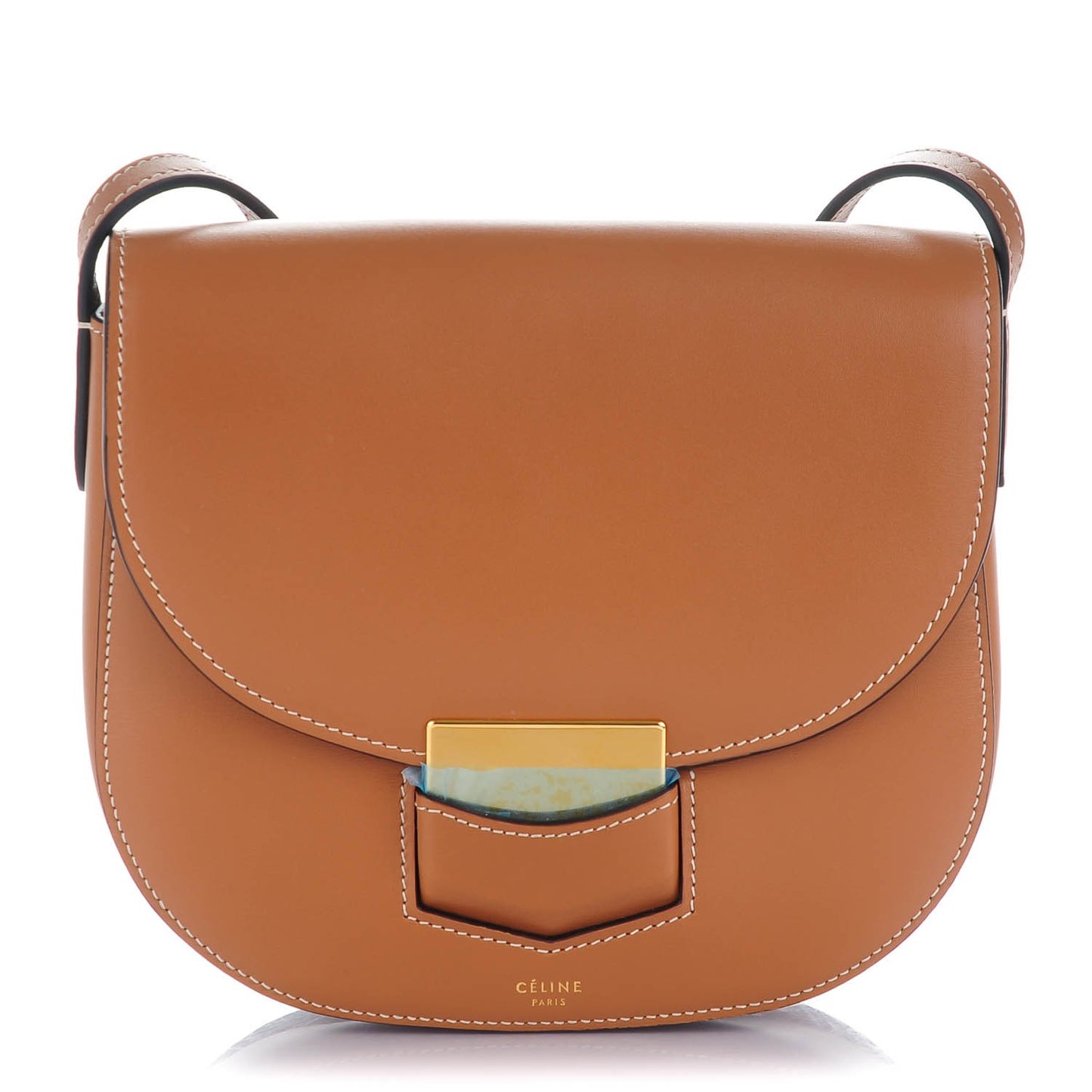 Palmelato Calfskin Small Trotteur Tan