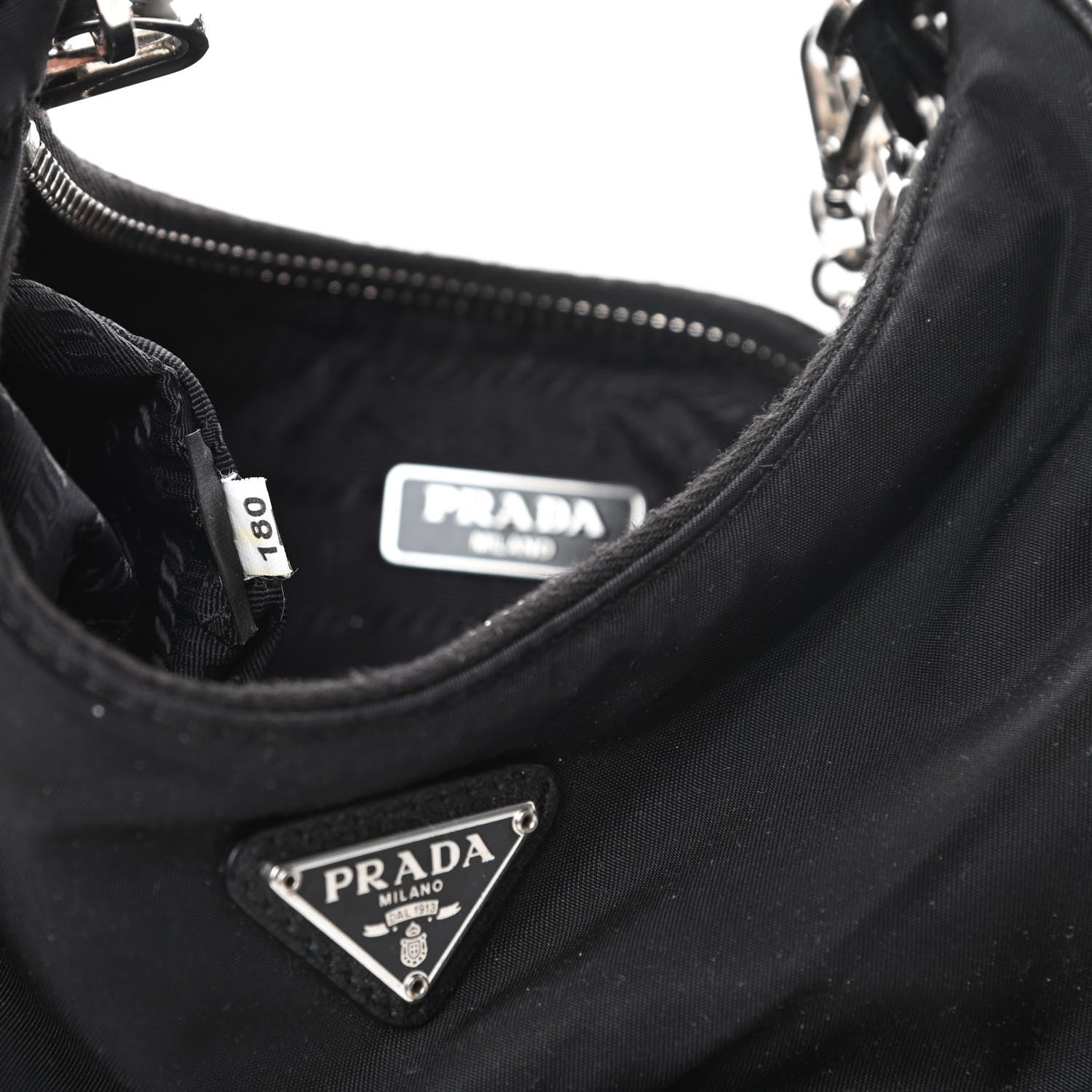 Prada Nylon Re-Edition 2005 Shoulder Bag Black 8 of 13