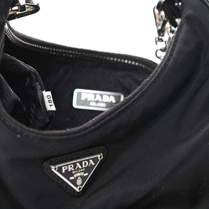 Prada Nylon Re-Edition 2005 Shoulder Bag Black 8 of 13