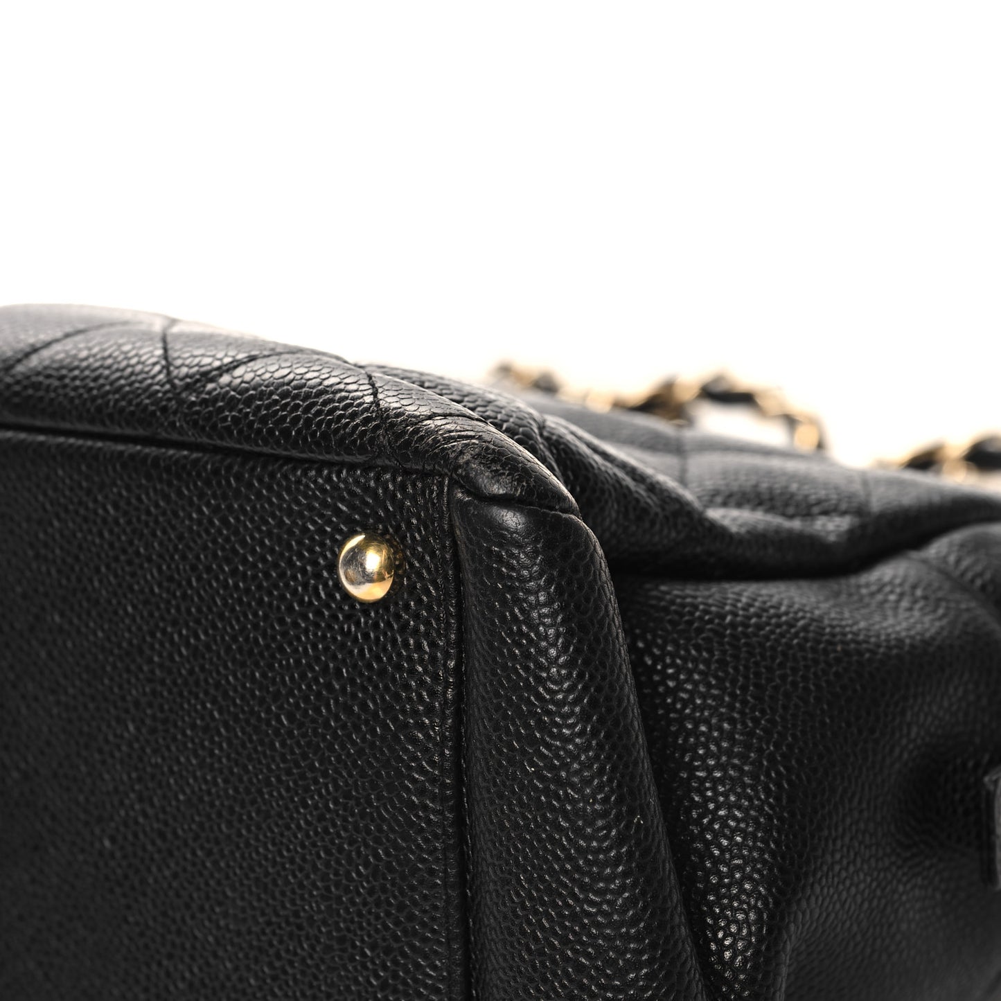Caviar Quilted Petit Timeless Tote PTT Black
