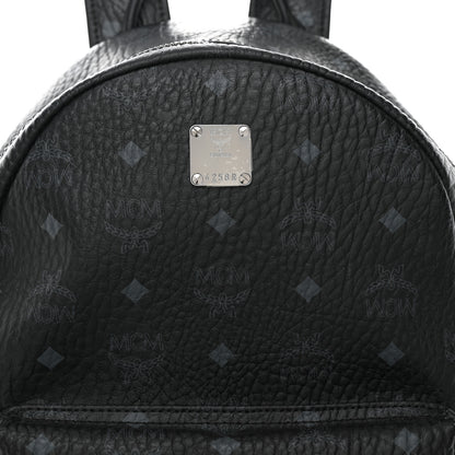 MCM Visetos Medium Side Studs Stark Backpack Black 9 of 11