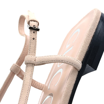 Gucci Suede Mesh Crystal GG Monogram Slingback Ballet Flats 39 Light Powder Skin Rose 12 of 13