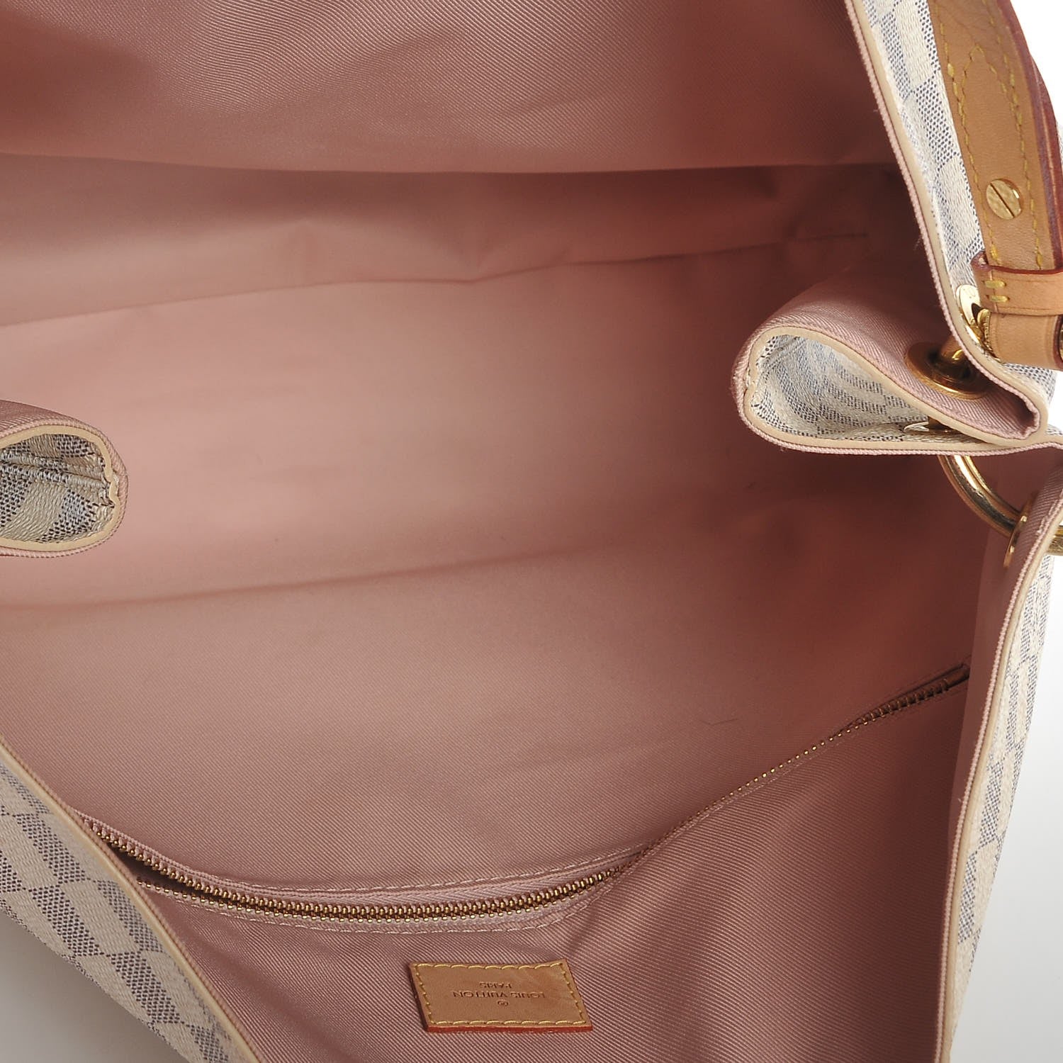 Louis Vuitton Damier Azur Graceful MM Rose Ballerine 5 of 10