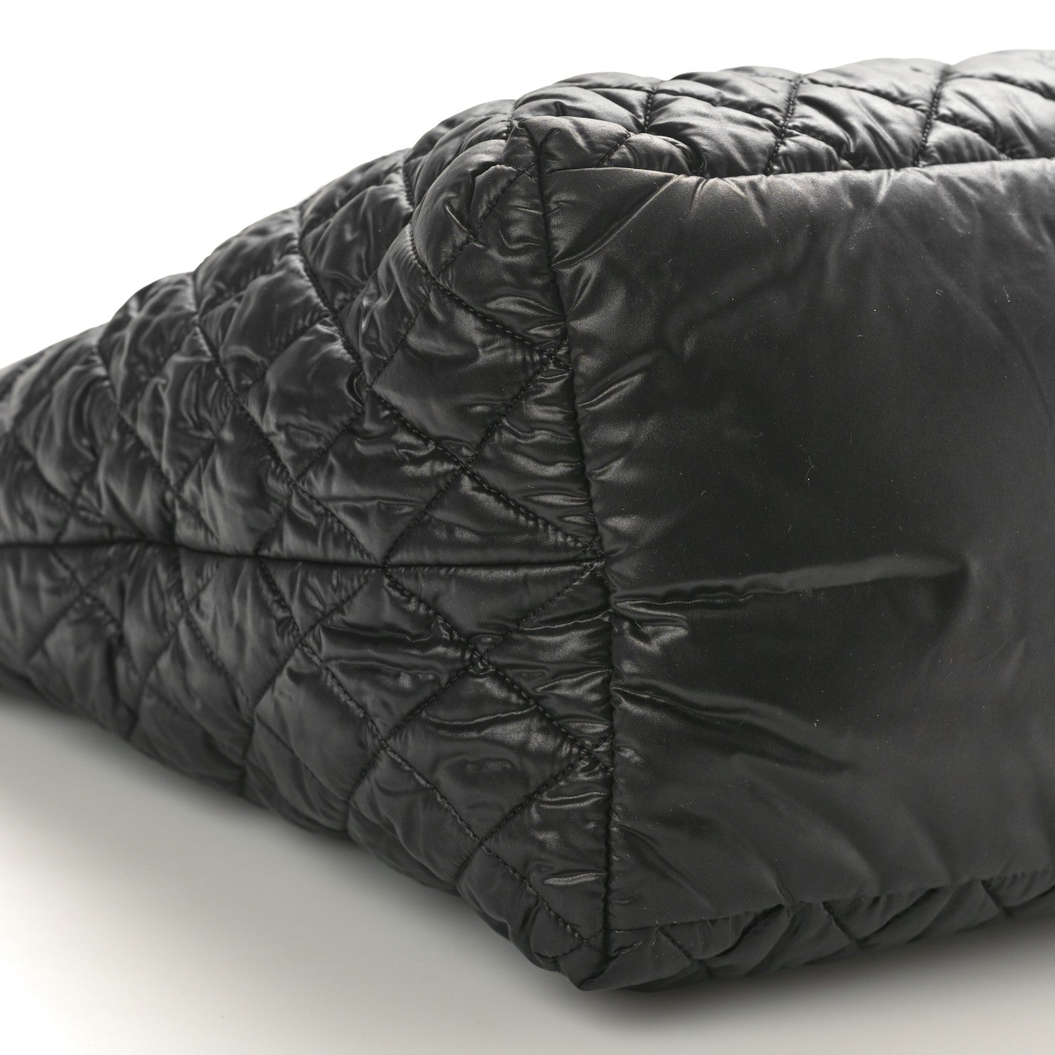 Chanel Nylon Quilted Large Coco Cocoon Tote Black 9 of 10
