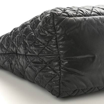 Chanel Nylon Quilted Large Coco Cocoon Tote Black 9 of 10