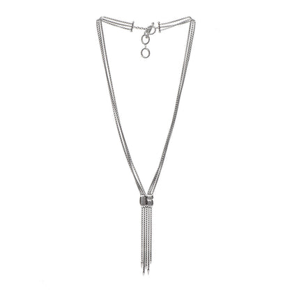 David Yurman Sterling Silver Diamond Pave Confetti Drop Necklace 3 of 7