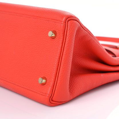 Hermes Togo Kelly Retourne 32 Capucine 9 of 10
