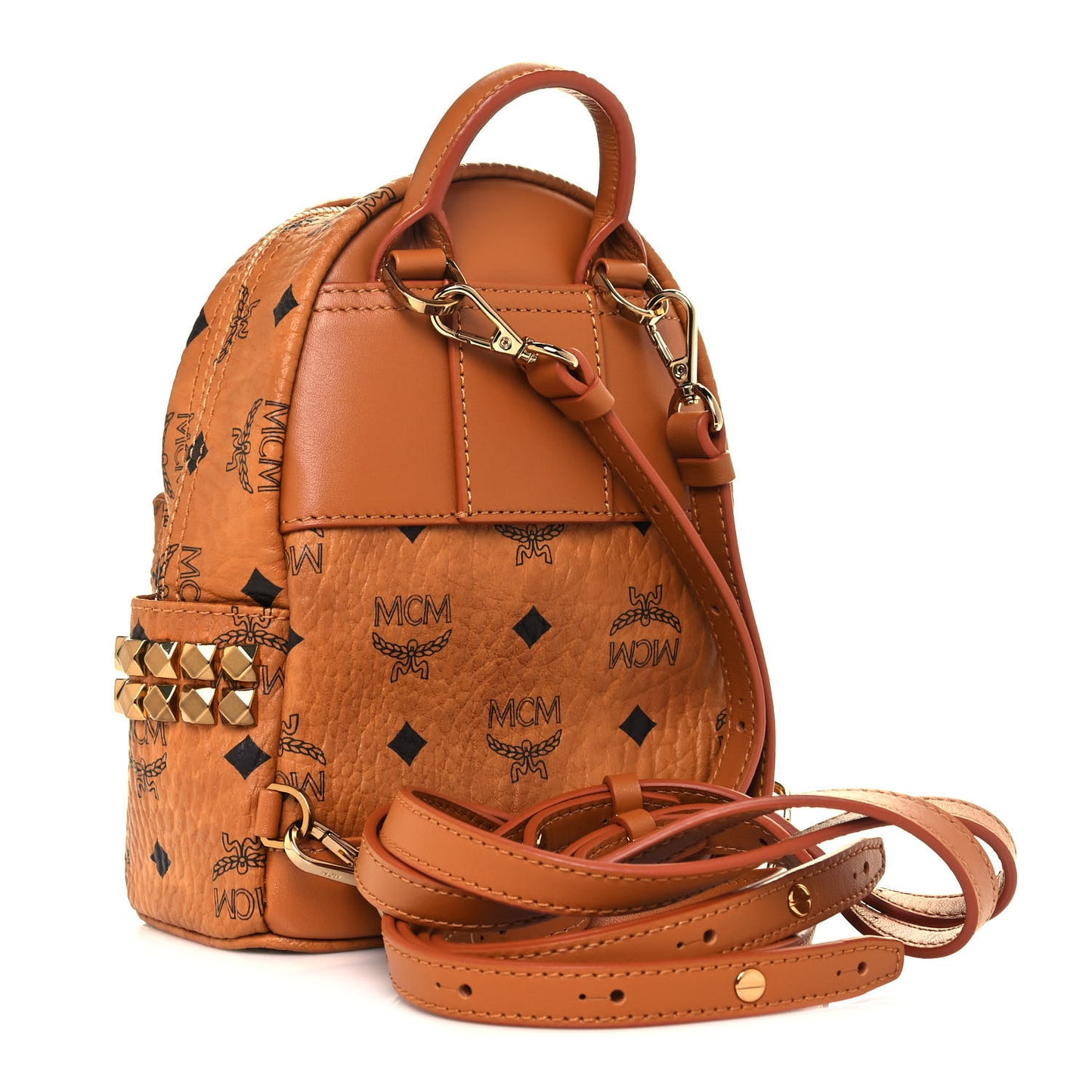 Visetos Side Stud X-Mini Stark Bebe Boo Backpack Cognac