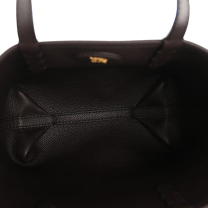 Burberry Grainy Calfskin Mini Reversible Tote Peat Sand 9 of 16