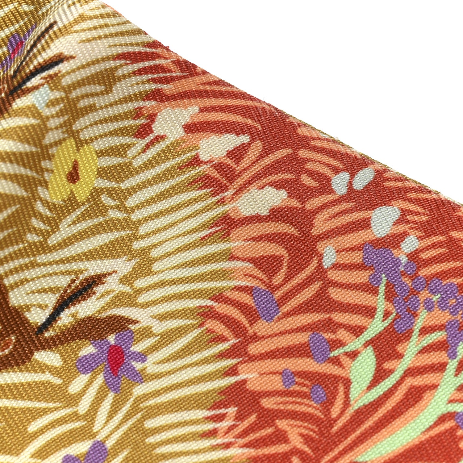 Hermes Silk Dans un Jardin Anglais Twilly Vert D'Eau Saumon Bleu 3 of 4
