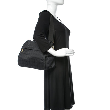 Chanel Nylon Travel Messenger Bag Black 2 of 10
