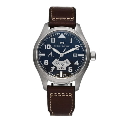 IWC Stainless Steel Calfskin 44mm Pilot Automatic Watch Brown IW326104 1 of 5