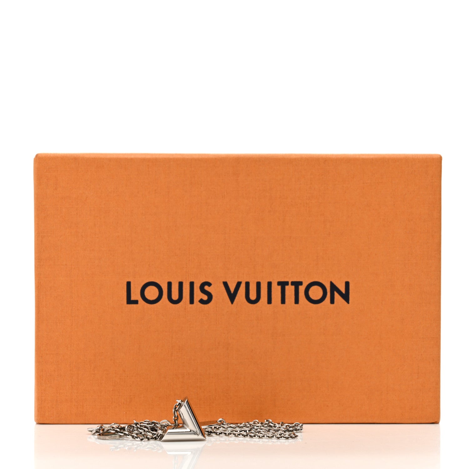 Louis Vuitton Metal Essential V Supple Necklace Silver 7 of 7