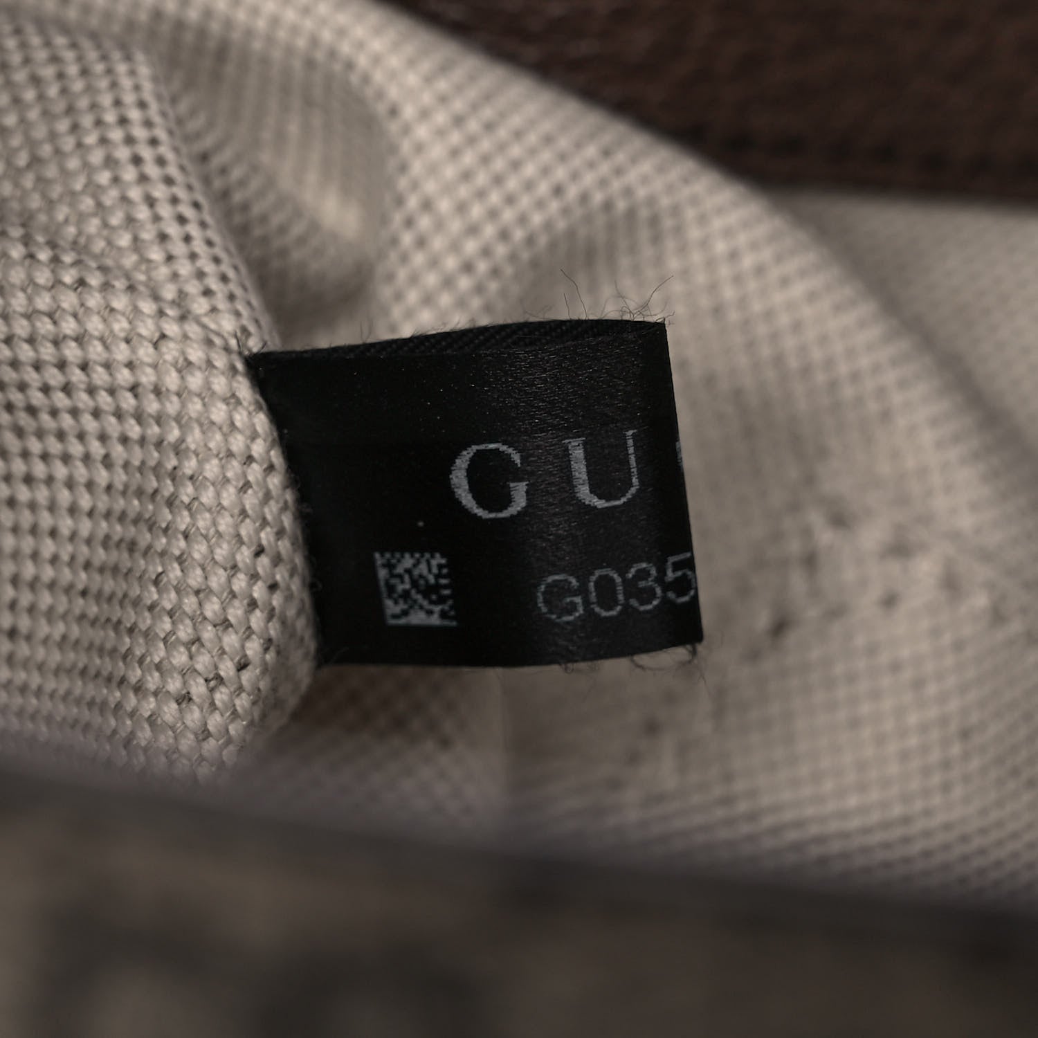 Gucci GG Supreme Monogram Neo Vintage Drawstring Bucket Backpack Beige New Acero Crop 8 of 11