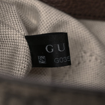 Gucci GG Supreme Monogram Neo Vintage Drawstring Bucket Backpack Beige New Acero Crop 8 of 11