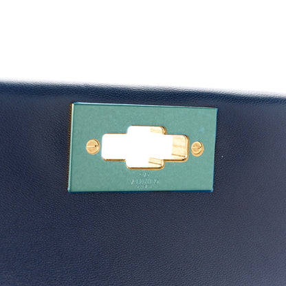 Valentino Garavani Nappa Large Roman Stud Shoulder Bag Marine 7 of 10