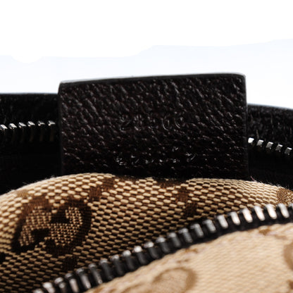Gucci GG Monogram Double Pocket Belt Bag Dark Brown 7 of 7