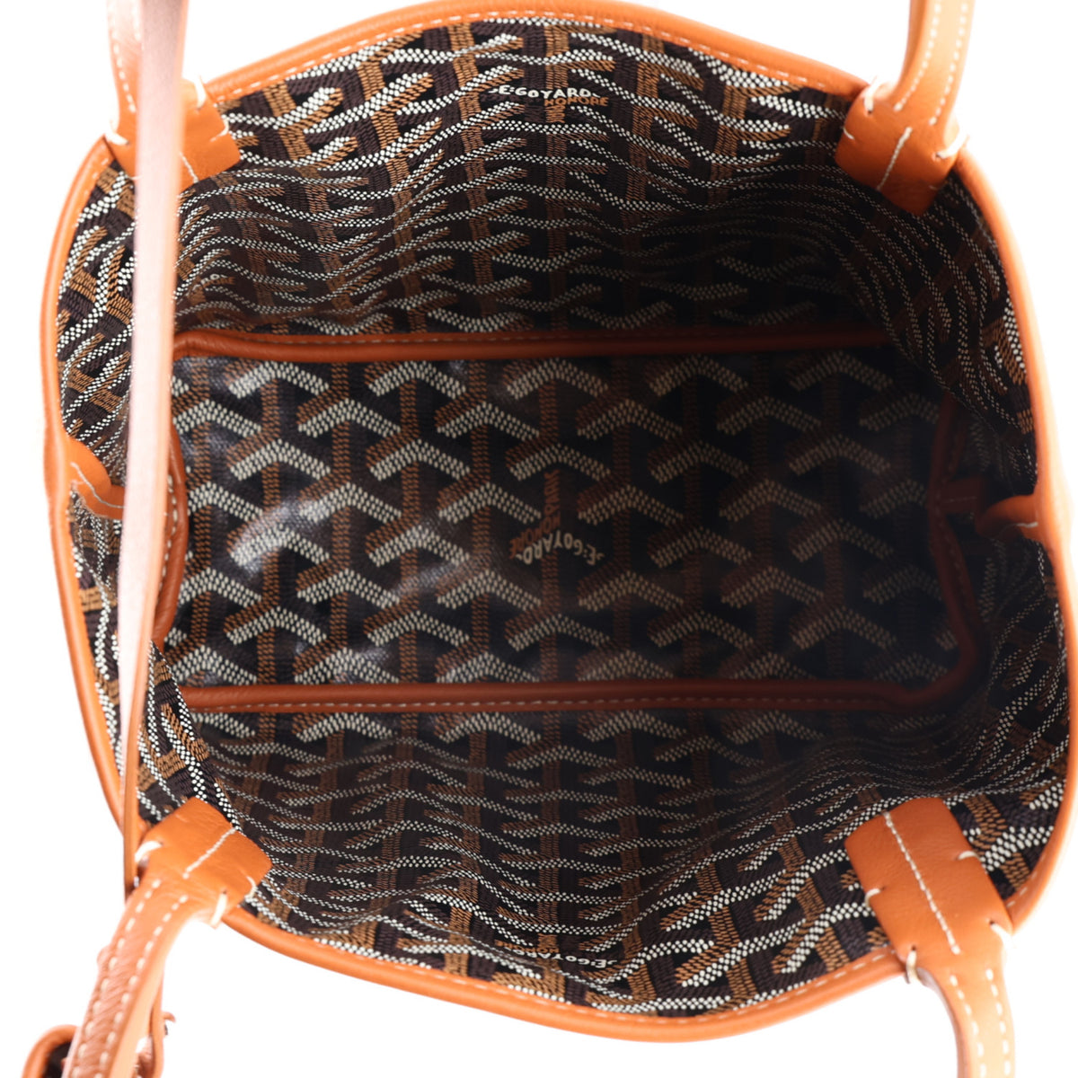 Goyardine Reversible Mini Anjou Black Gold