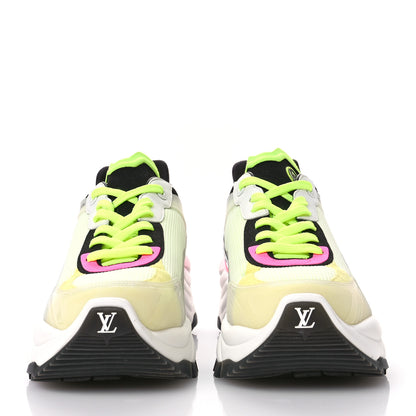 Louis Vuitton Monogram Calfskin Run 55 Sneakers 40 Pink White Yellow 3 of 8