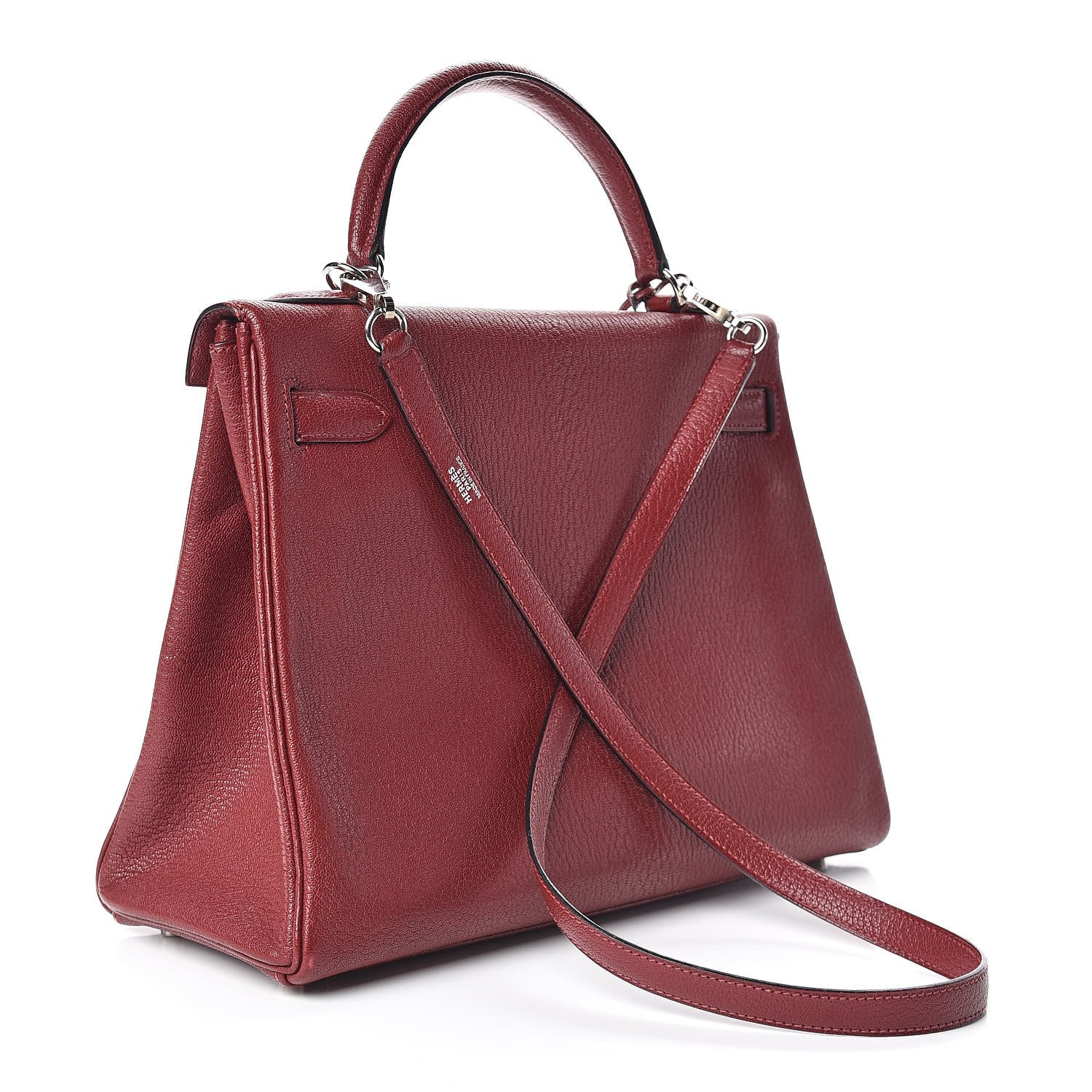 Hermes Chevre De Coromandel Kelly Retourne 32 Rouge H 3 of 42