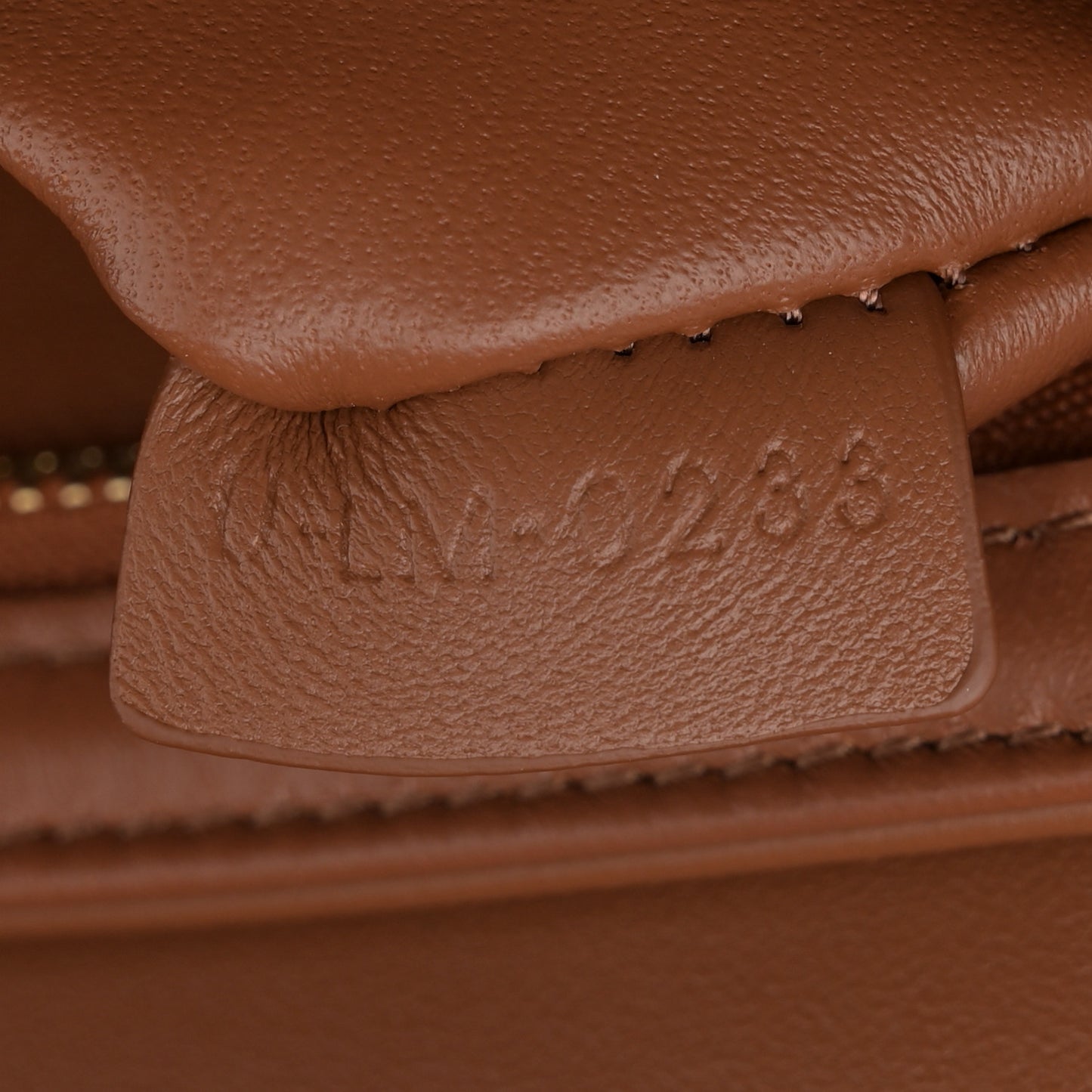 Textile Calfskin Teen Triomphe Bag Natural Tan