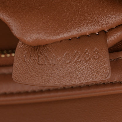 Celine Textile Calfskin Teen Triomphe Bag Natural Tan 8 of 11