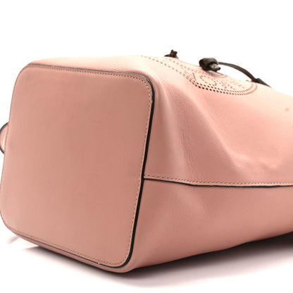 Fendi Vitello Grace F is Fendi Stamp Patch Perforated Small Mon Tresor Bucket Bag Rosa Bourbon 8 of 8